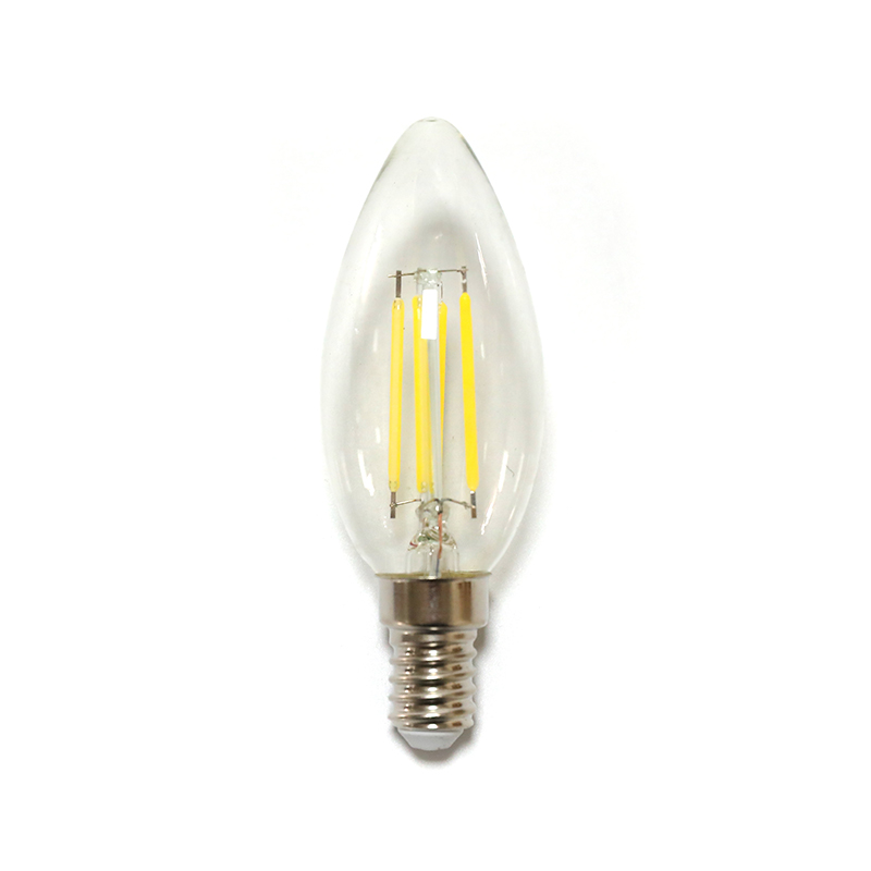 Bombillas decorativas de cristal con cabezal de luz trasera C35